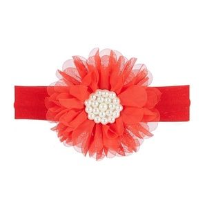 GIRLS' PEARL FLOWER HEADBAND  (NWT)